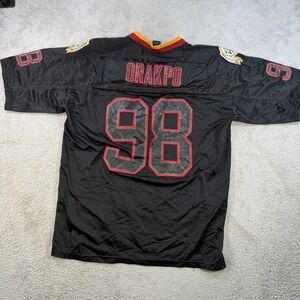 Washington Redskins Brian Orakpo Jersey Mens XL Black #98 On Field NFL Mesh